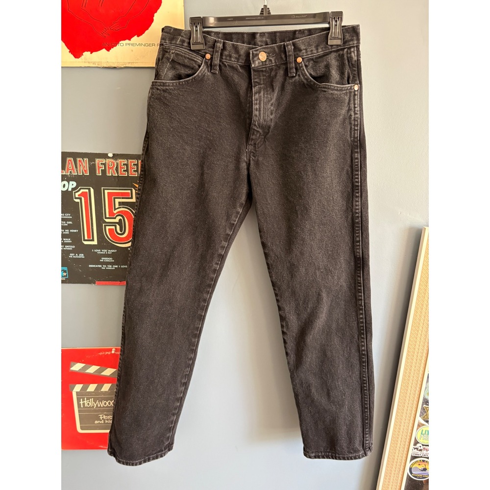 Wrangler Cowboy Cut 936WBK Faded Black Slim Fit Jeans 32x30 Western Denim